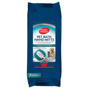 Simple Solution Pet Bath Hand Mitts 7 handwipes 17cmx28cm - Front