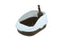 Open Cat Toilet with High Rim Anti Flashing Litter Box with Scoop -Size – 49*34*22.5 cm - Coffee