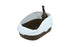 Open Cat Toilet with High Rim Anti Flashing Litter Box with Scoop -Size – 56*39*26 cm – Large - Coffee
