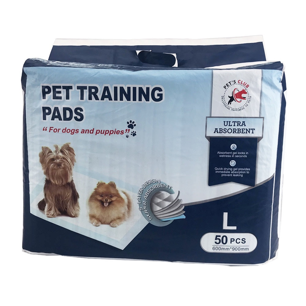 Pets Club Pet Training Pads Ultra Absorbent And 5 Layer With Floor Sticker