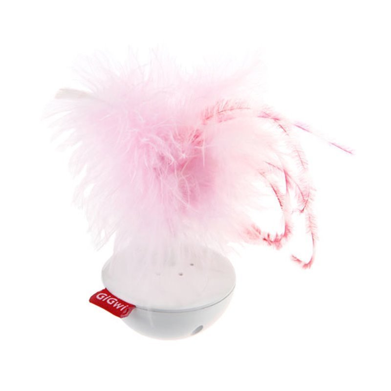 Gigwi Wobble Feather Pet Droid w Natural Feather Caps and Sound Module