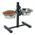 ZOLUX - Adjustable Stand with Stainless Steel Dog Bowls