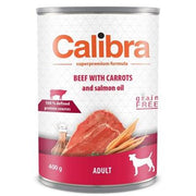 Calibra Sp Cans Dog Adult Beef With Carrots And Salmon Oil 400g