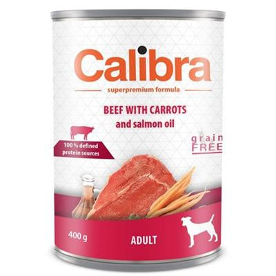 Calibra Sp Cans Dog Adult Beef With Carrots And Salmon Oil 400g