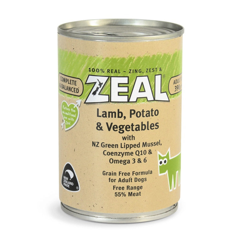 Zeal – Lamb, Potato & Vegetables (390g)