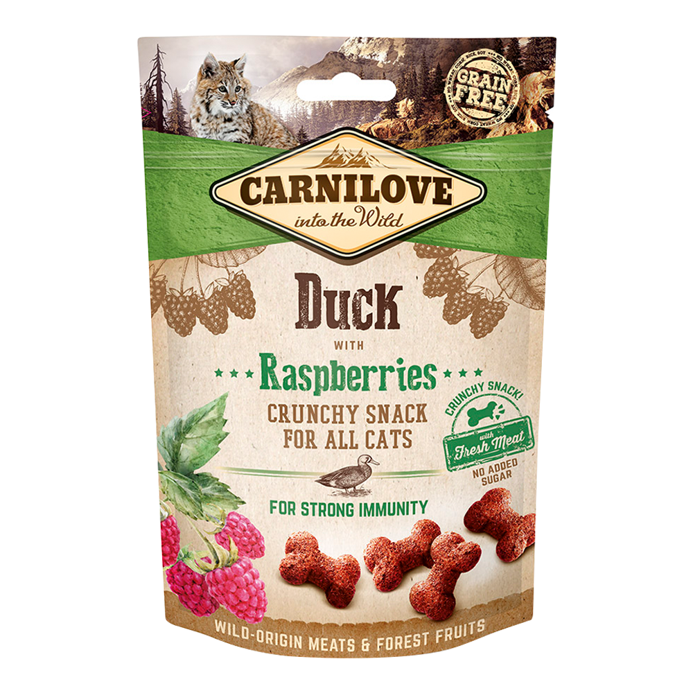 Carnilove - Duck With Raspberries Crunchy Snack For Cats 50g