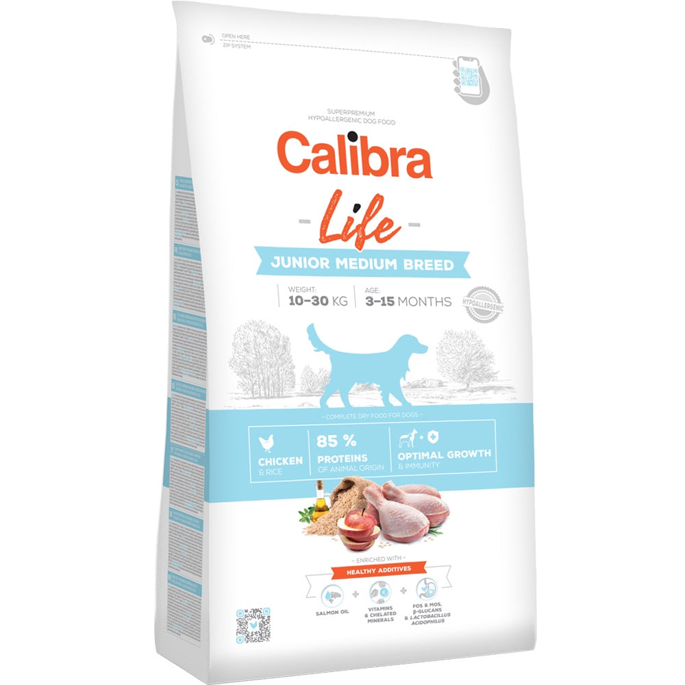 Calibra Dog Life Junior Medium Breed Chicken 2.5kg