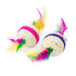 BRITE SISAL BALL WITH FEATHERS