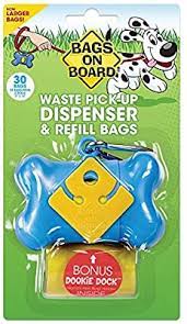 Bags on Board Dispenser Bone, Blue, 30 Bags