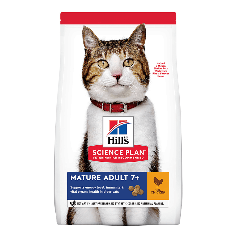 Hill’s Science Plan Mature Adult 7+ Cat Food With Chicken (1.5kg)
