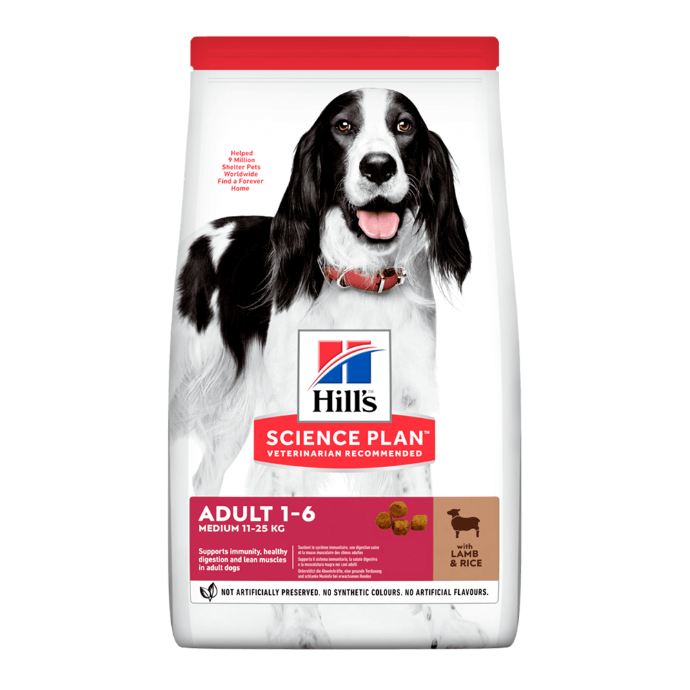Hills - Science Plan Medium Adult Dog Food With Lamb & Rice (2.5 KG)