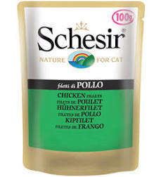 SCHESIR CAT POUCH CHICKEN FILLET 100GM