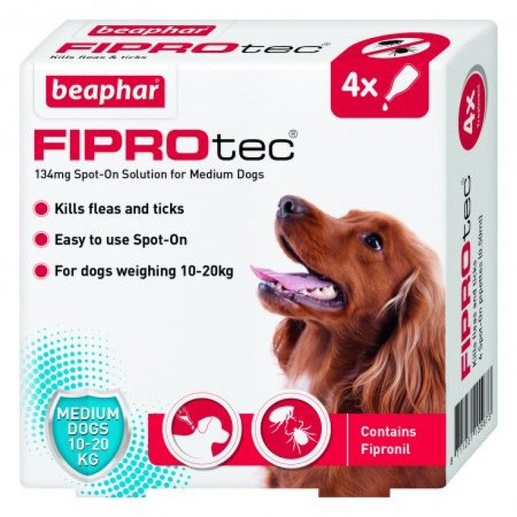 BEAPHAR Fiprotec for Dog 4 Pipettes