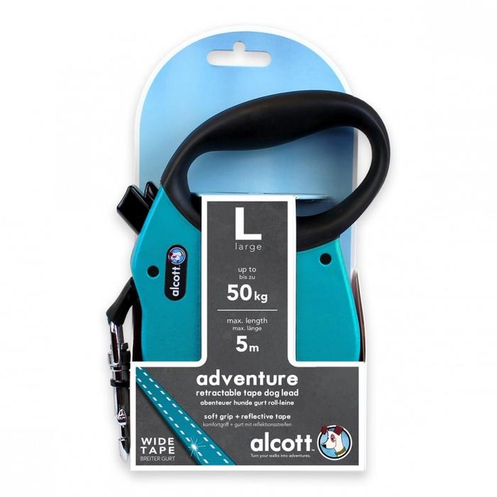 Adventure retractable leash 5m Blue Color - L