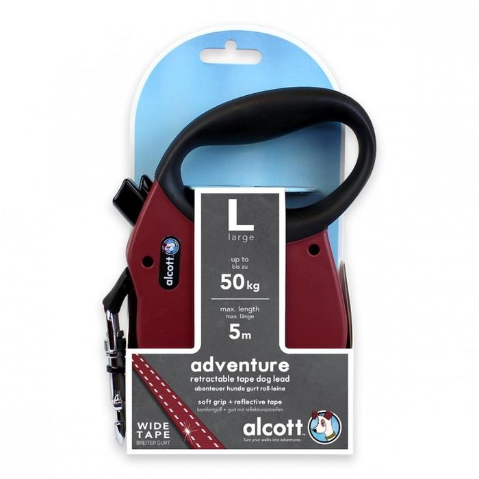 Adventure retractable leash 5m Red Color - L