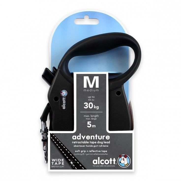 Adventure retractable leash 5m Black Color - M