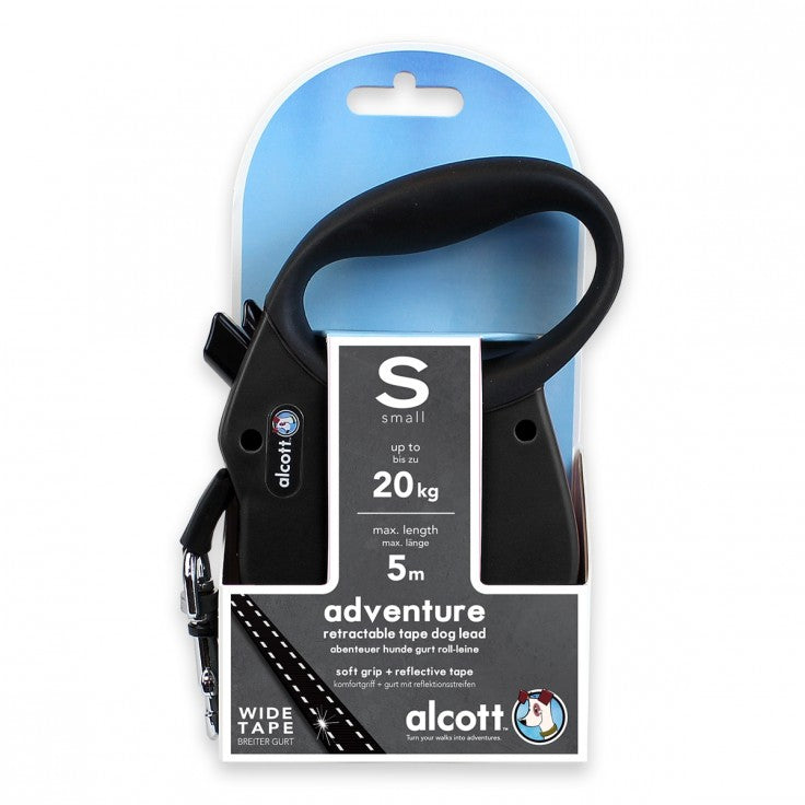 Adventure retractable leash 5m Black Color - S
