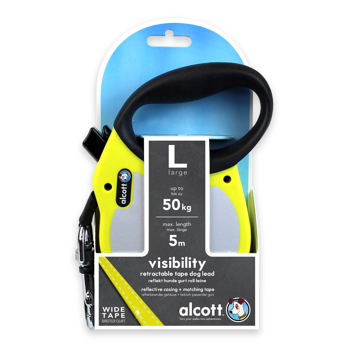 Visibility retractable, 5m Large - Dog Leashes